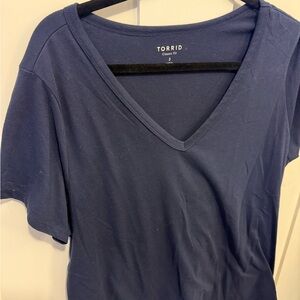 Torrid Classic Navy Short Sleeve Tee
